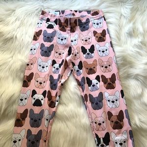 french bulldog handmade babalus by lucy leggings